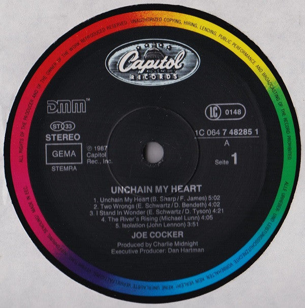 Joe Cocker : Unchain My Heart (LP, Album)