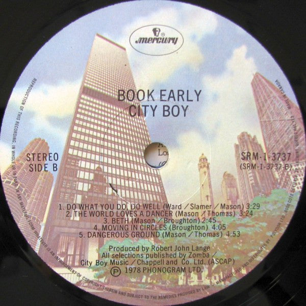 City Boy : Book Early (LP, Album)