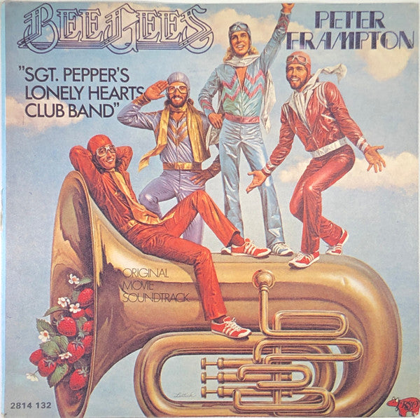 Bee Gees, Peter Frampton : Sgt. Pepper's Lonely Hearts Club Band / With A Little Help From My Friends (7", Single, Sol)
