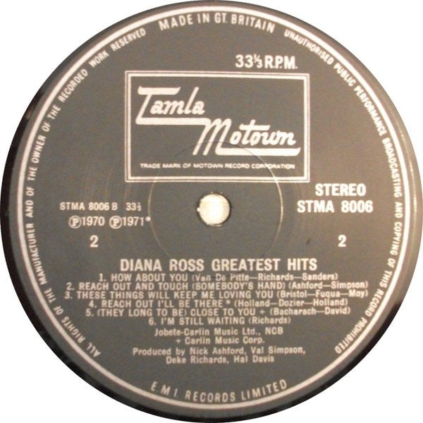 Diana Ross : Greatest Hits (LP, Comp, Gat)