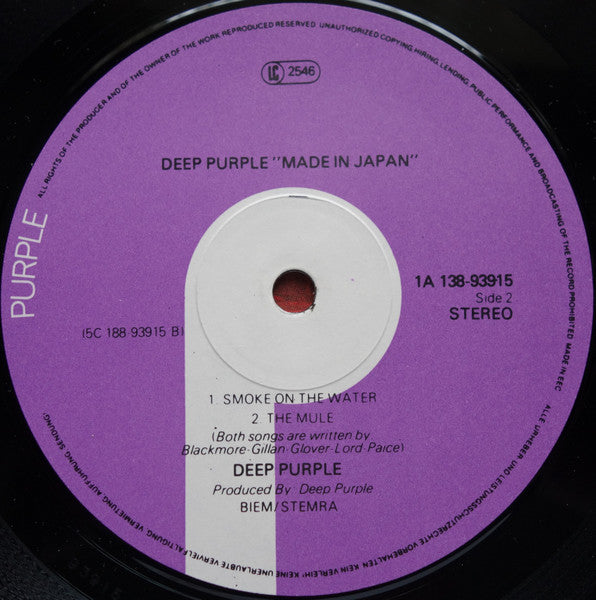 Deep Purple : Made In Japan (2xLP, Album, RP, Gat)