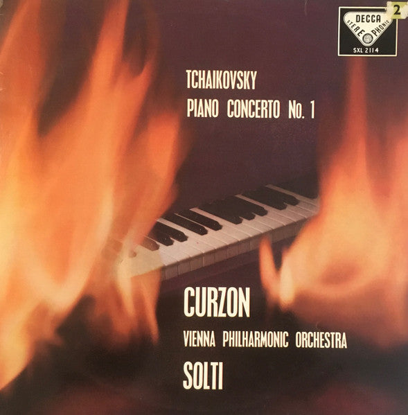 Pyotr Ilyich Tchaikovsky, Clifford Curzon, Wiener Philharmoniker, Georg Solti : Piano Concerto No. 1 (LP, ED1)