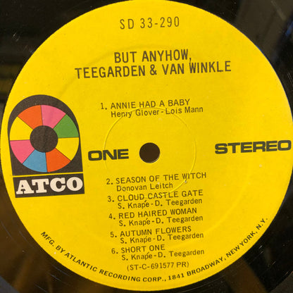 Teegarden & Van Winkle : But Anyhow, Teegarden & Van Winkle (LP, Album, PR)