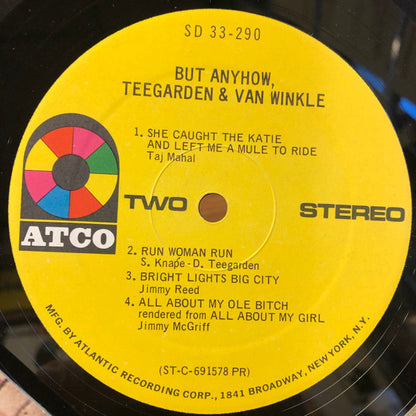 Teegarden & Van Winkle : But Anyhow, Teegarden & Van Winkle (LP, Album, PR)