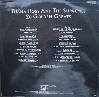 The Supremes : 20 Golden Greats (LP, Comp)