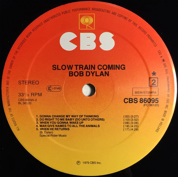 Bob Dylan : Slow Train Coming (LP, Album)