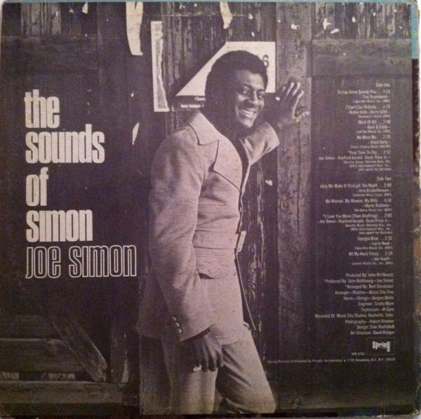 Joe Simon : The Sounds Of Simon (LP, Album, Pit)