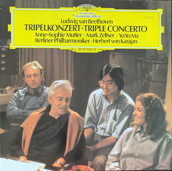 Ludwig van Beethoven, Anne-Sophie Mutter ∙ Mark Zeltser ∙ Yo-Yo Ma, Berliner Philharmoniker ∙ Herbert von Karajan : Tripelkonzert • Triple Concerto (LP)