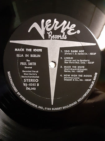 Ella Fitzgerald : Mack The Knife - Ella In Berlin (LP, Album, RE)