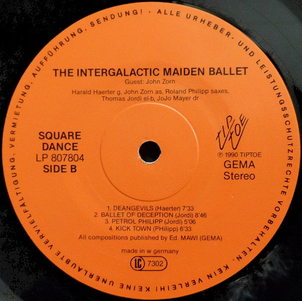 The Intergalactic Maiden Ballet Featuring John Zorn : Square Dance (LP, Album)