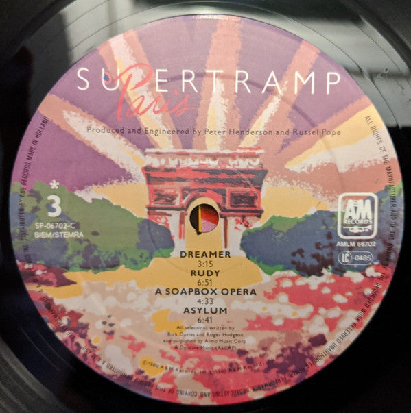 Supertramp : Paris (2xLP, Album)