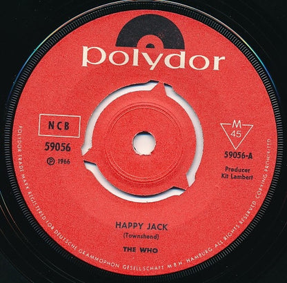 The Who : Happy Jack / I've Been Away (7", Single)