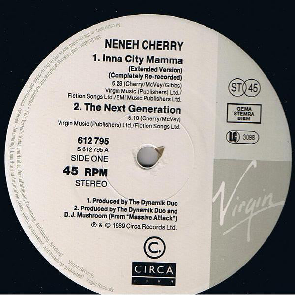 Neneh Cherry : Inna City Mamma (12", Maxi)