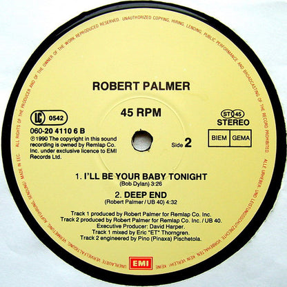 Robert Palmer And UB40 : I'll Be Your Baby Tonight (12", Maxi)