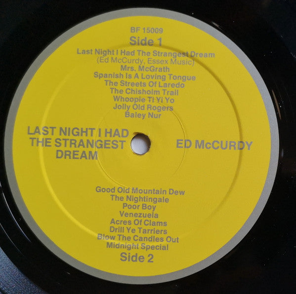 Ed McCurdy :  Last Night I Had The Strangest Dream (LP, Album)