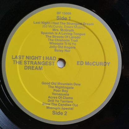 Ed McCurdy :  Last Night I Had The Strangest Dream (LP, Album)