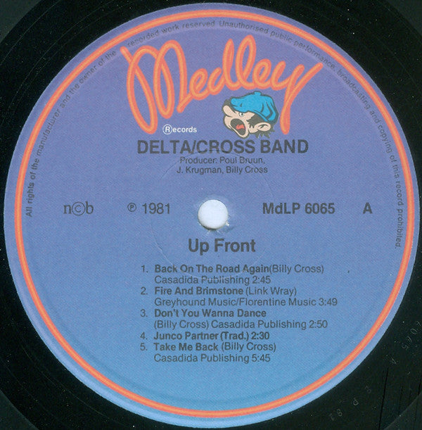 Delta-Cross Band : Up Front (LP, Album)