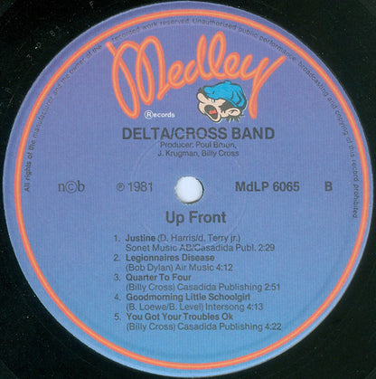 Delta-Cross Band : Up Front (LP, Album)