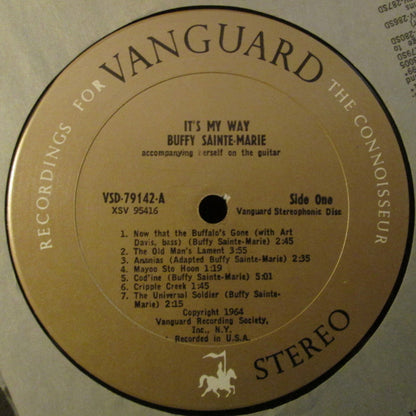 Buffy Sainte-Marie : It's My Way! (LP, Album, Pit)