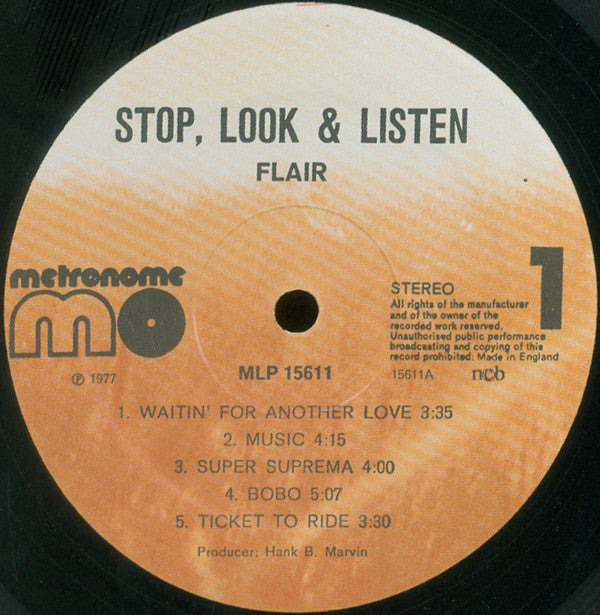 Flair (4) : Stop, Look & Listen (LP, Album)