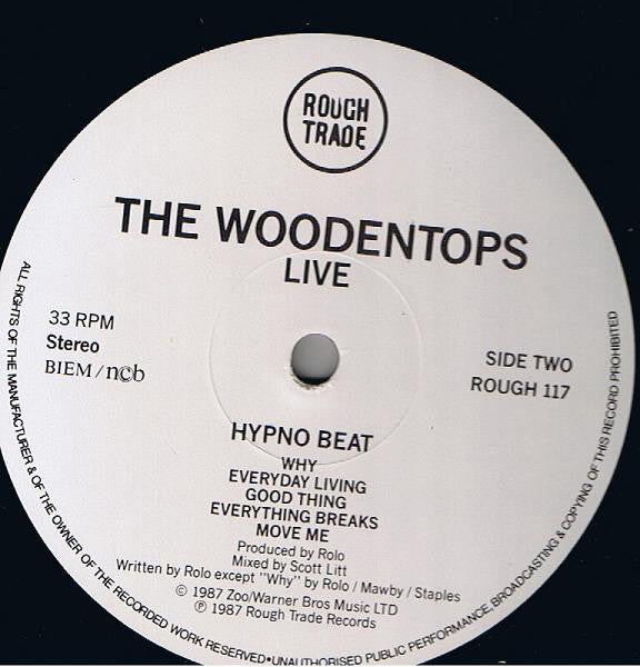 The Woodentops : Live Hypnobeat Live (LP, Album)