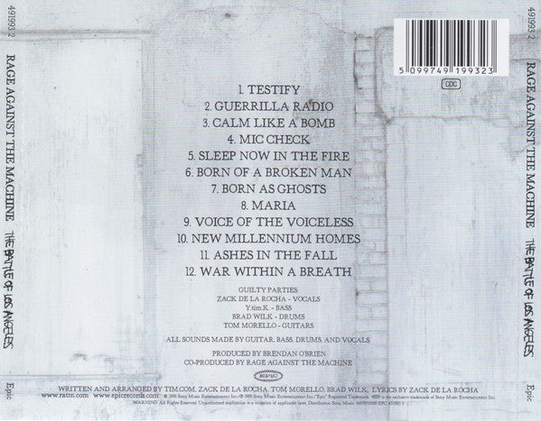Rage Against The Machine : The Battle Of Los Angeles (CD, Album, RE)