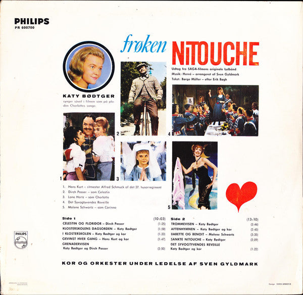 Various : Frøken Nitouche (10", Album, Mono)