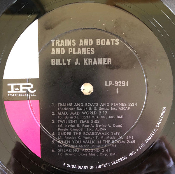 Billy J. Kramer & The Dakotas : Trains And Boats And Planes (LP, Album, Mono, Ind)