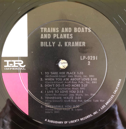 Billy J. Kramer & The Dakotas : Trains And Boats And Planes (LP, Album, Mono, Ind)