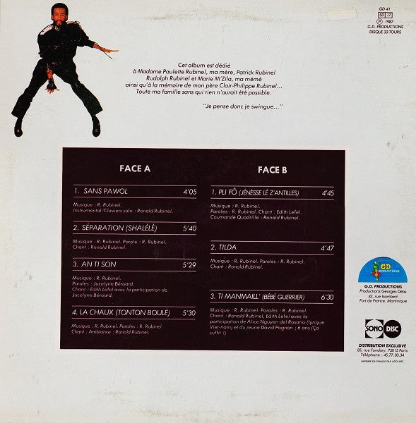 Ronald Rubinel : Tilda (LP, Album)