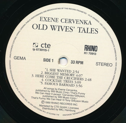 Exene Cervenka : Old Wives' Tales (LP, Album)