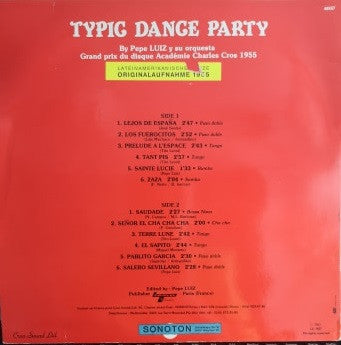 Pépé Luiz Et Son Orchestre D'Amérique Latine : Typic Dance Party (LP)