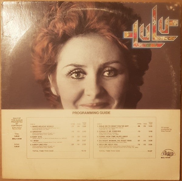 Lulu : Lulu (LP, Album)