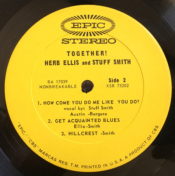 Herb Ellis & Stuff Smith : Together! (LP, Album, RE)