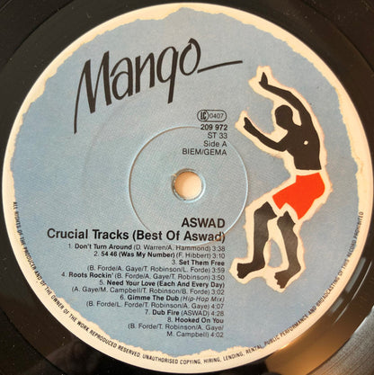 Aswad : Crucial Tracks (Best Of Aswad) (LP, Comp)