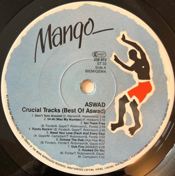 Aswad : Crucial Tracks (Best Of Aswad) (LP, Comp)