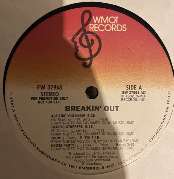 Fat Larry's Band : Breakin' Out (LP, Album, Promo)