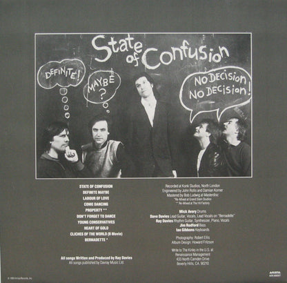 The Kinks : State Of Confusion (LP, Album)