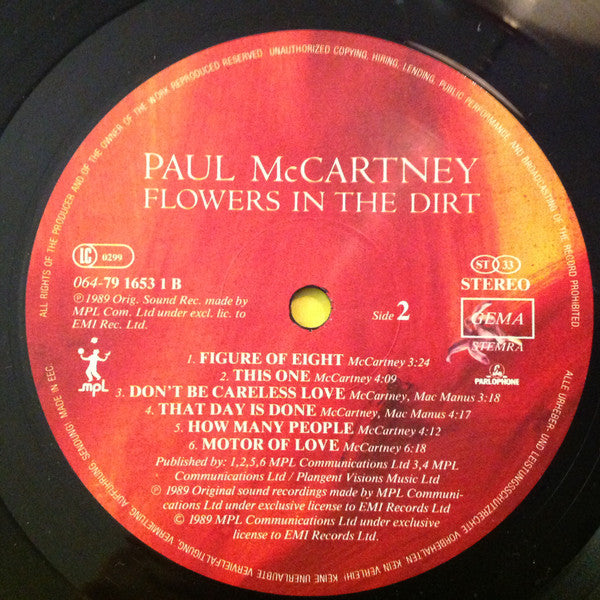 Paul McCartney : Flowers In The Dirt (LP, Album)