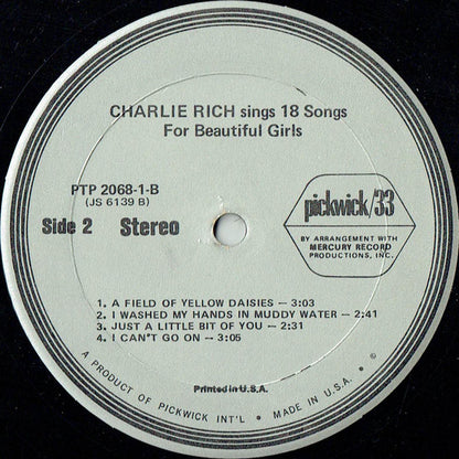 Charlie Rich : 2 Record Set (2xLP, Comp)