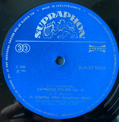 Mikhail Ivanovich Glinka • Alexander Borodin • Pyotr Ilyich Tchaikovsky • The Czech Philharmonic Orchestra, Karel Ančerl : Ruslan And Ludmila • In The Steppes Of Central Asia • Italian Capriccio • Overture 1812 (LP, RP, Blu)