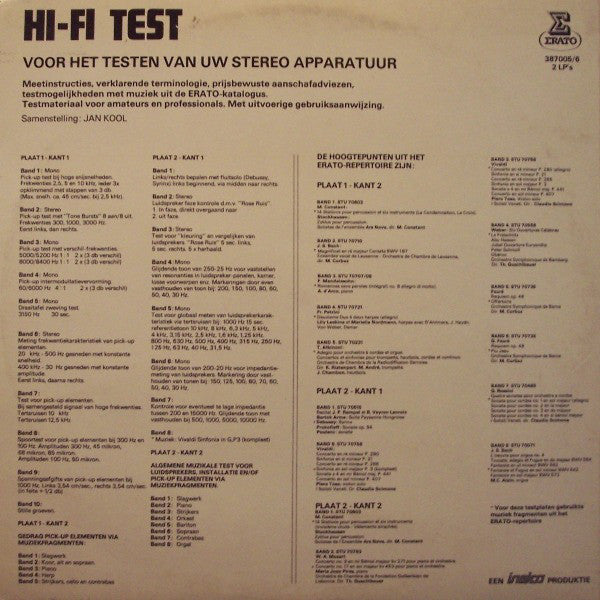 No Artist : Hi-Fi Test (2xLP)