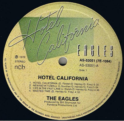 Eagles : Hotel California (LP, Album, Gat)