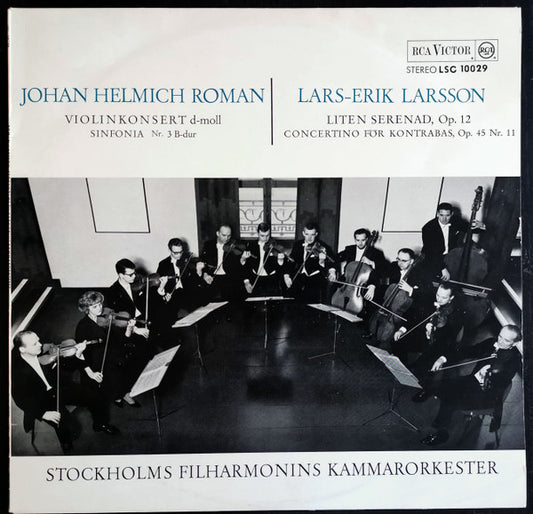 Johan Helmich Roman, Lars-Erik Larsson, Stockholms Filharmonins Kammarorkester : Roman / Larsson  (LP, Album)