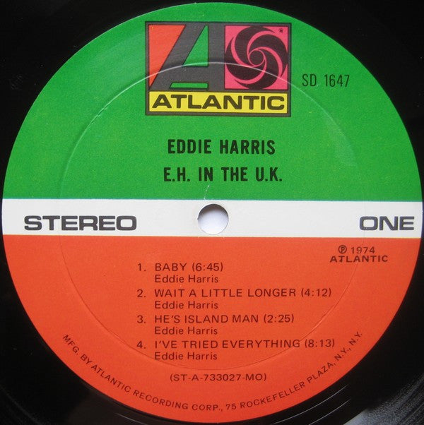 Eddie Harris : E.H. In The U.K. (LP, Album, MO)