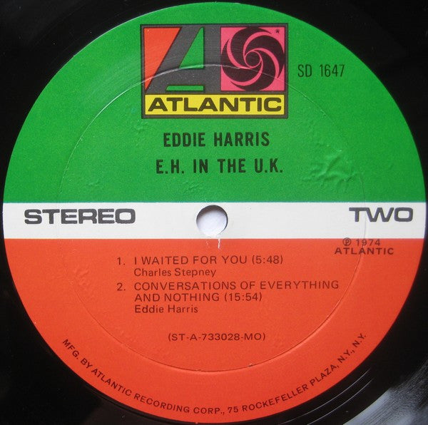 Eddie Harris : E.H. In The U.K. (LP, Album, MO)