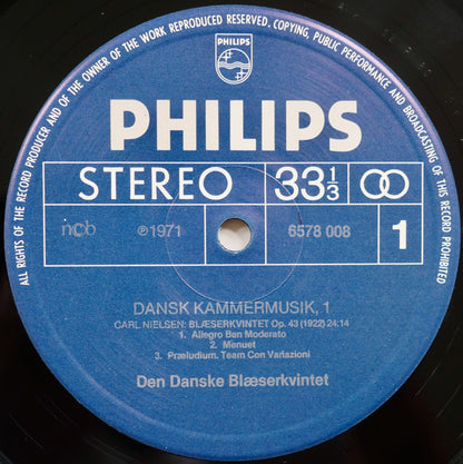 Carl Nielsen, Jørgen Jersild, Flemming Weis / Den Danske Blæserkvintet : Dansk Kammermusik (LP, Comp)