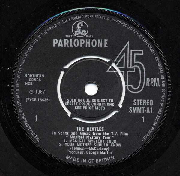 The Beatles : Magical Mystery Tour (2x7", EP, Dif)