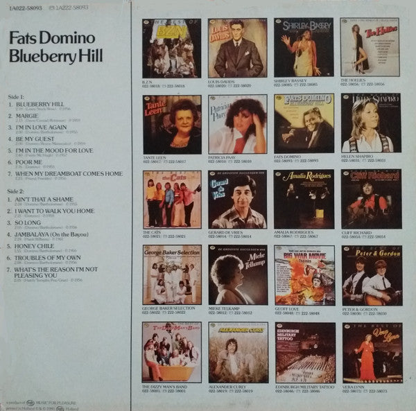 Fats Domino : Blueberry Hill (LP, Comp, RE)