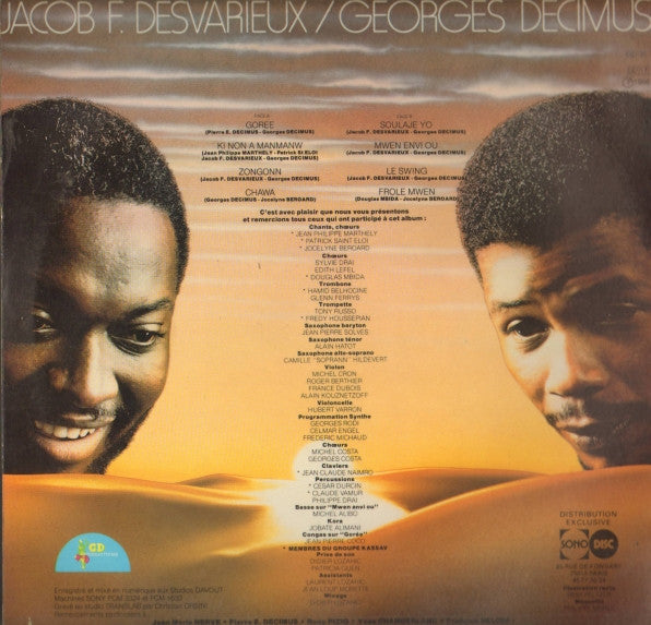 Jacob Desvarieux / Georges Decimus : Jacob F. Desvarieux / Georges Decimus (LP)